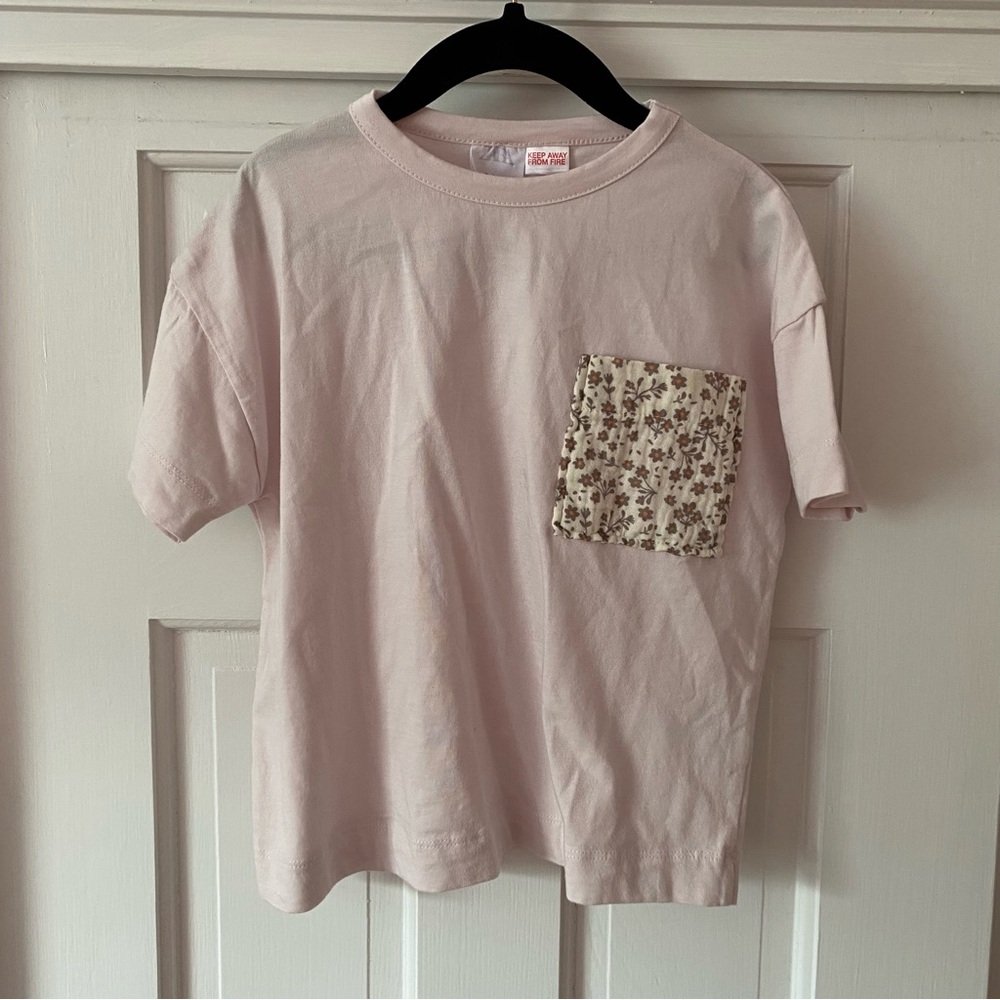 Zara Floral Pocket Tee